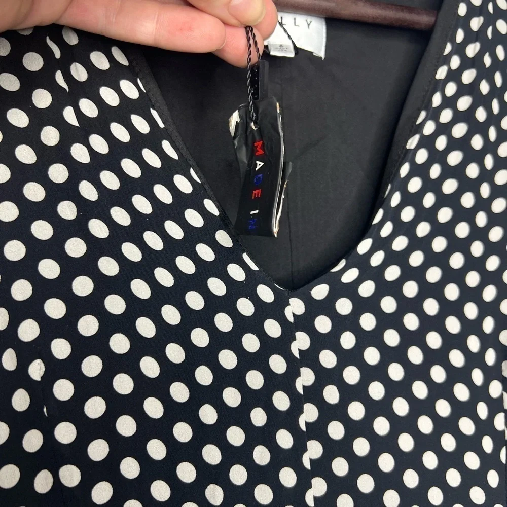 Tie-neck Polka-dot Silk Crepe De Chine Dress